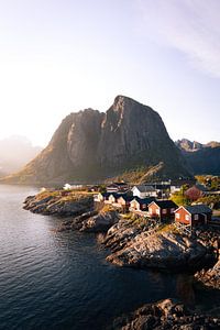 Coucher de soleil sur l'île de Lofoten