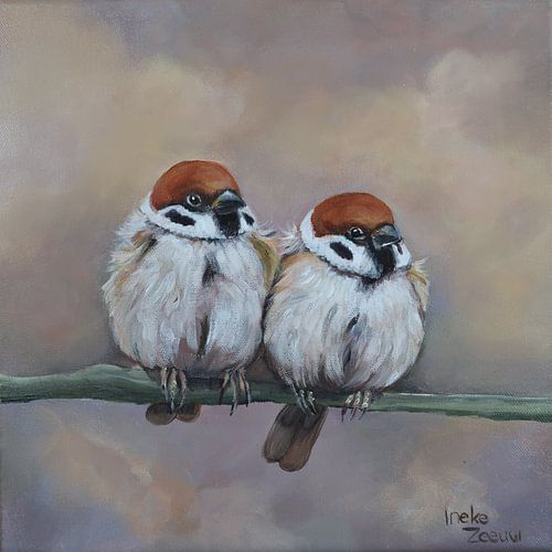 Sparrows, together everything is finer.