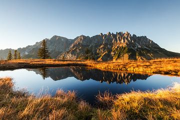 Mountain landscape "Reflection in a lake" by Coen Weesjes