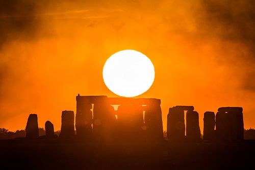 Zonsondergang Stonehenge
