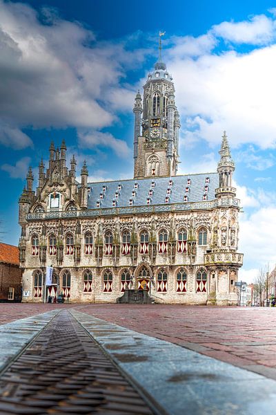 Het oude stadhuis van Middelburg van Fotografie in Zeeland