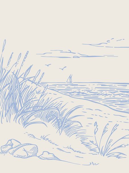 Esquisse de voile - Parchemin par Jolly and Dash
