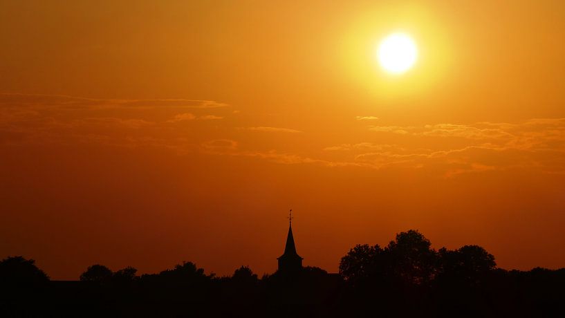 Zonsondergang in Friesland von R. Khoenie