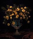 Vase mit gelben Rosen von Guna Andersone Miniaturansicht