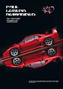Ferrari F40 Poster by Ali Firdaus thumbnail