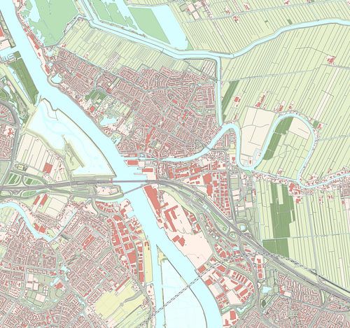 Kaart van Alblasserdam