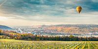 View of the Neckar valley from Esslingen to Stuttgart - Panorama