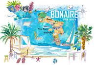 Bonaire Niederländische Antillen Karibische Insel Illustrierte Reiseka
