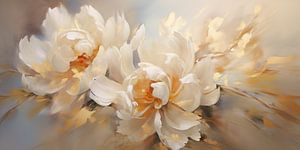 Blumen mit Gold