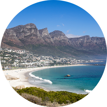 Uitzicht op de 12 apostelen Kaapstad van Karin vd Waal