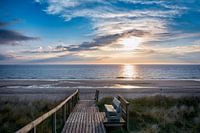 sunset on the beach
