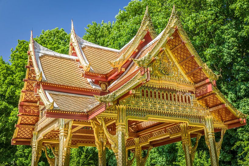 Chulalongkornbrunnen am Thai-Sala im Kurpark von Bad Homburg van Christian Müringer