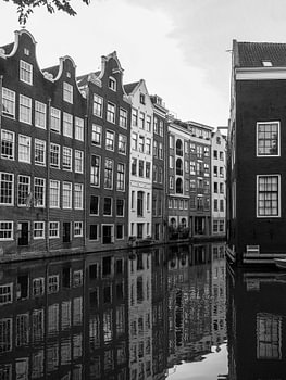 Amsterdam in zwart/wit
