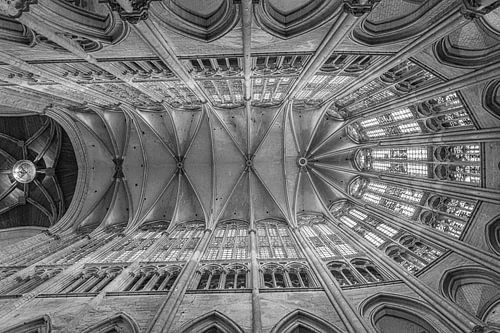 Arch construction in the cathedral of Beauvais