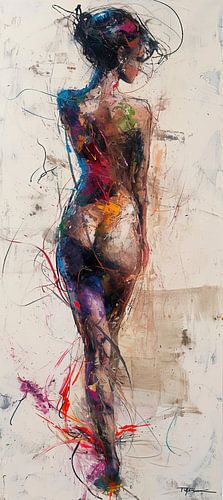 Danse des lignes de couleur