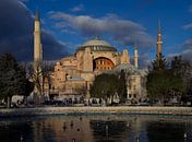 Hagia Sophia Istanbul in der Wintersonne von Maurits van Hout Miniaturansicht