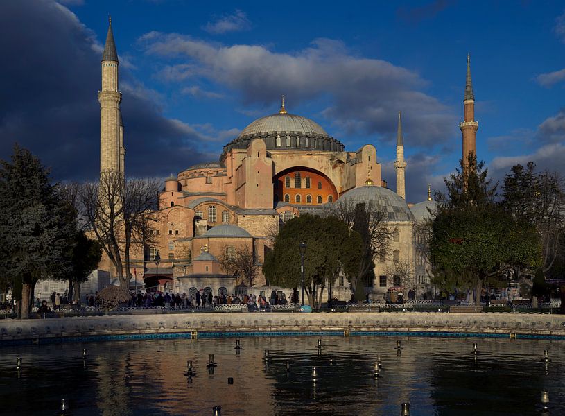 Hagia Sophia Istanbul in der Wintersonne von Maurits van Hout