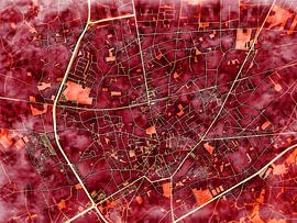 Karte von Geel im stil 'Amber Autumn'