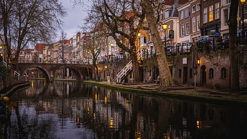 Oudegracht Utrecht at Night