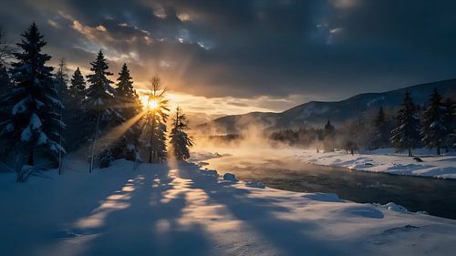 Hemelse winterstilte van Jean Pierre