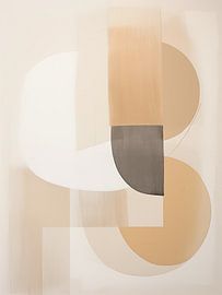 Abstrakte Formen in sanften Herbstfarben von Bert Nijholt