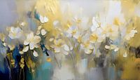 Modern Abstrakt: Blumenmalerei mit Gold von Studio Pieternel Miniaturansicht