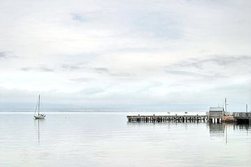 Sailboat near Cromarty Firth, Schotland by Hans Kwaspen