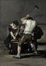 Die Schmiede, Francisco de Goya von Meesterlijcke Meesters Miniaturansicht