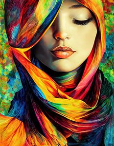 Bunte Dame