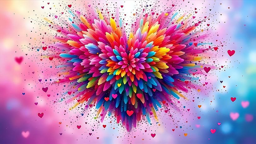Liefdes explosie in kleuren van Jean Pierre