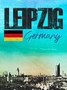 Leipzig Allemagne par Printed Artings Aperçu