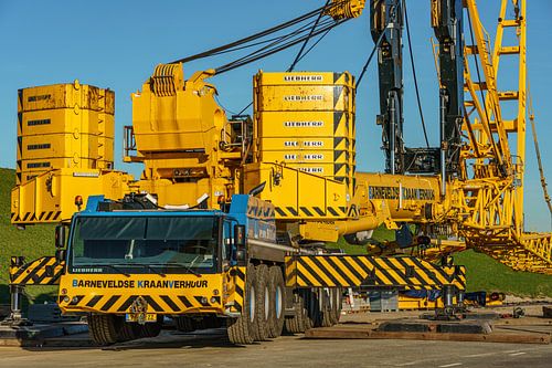 Een Liebherr LTM 1650-8.1 telescoopkraan van BKV.