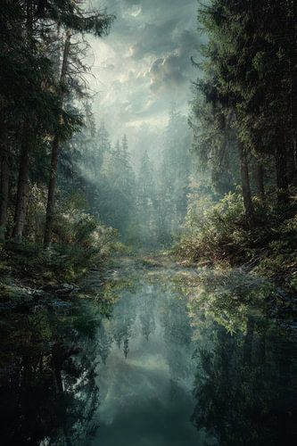 Waar Licht het Bos Raakt