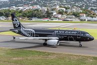 Air New Zealand Airbus A320 bij Wellington Airport. van Jaap van den Berg thumbnail