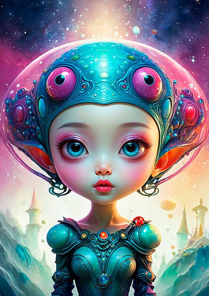 Alien girl... by Ans Bastiaanssen