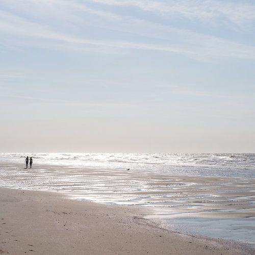 Menschen am Meer - Strandfotografie als ruhiges Wandbild