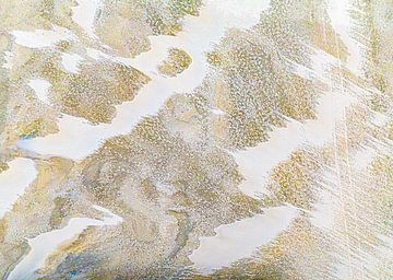 Drone photography of Sand patterns forming abstract patterns by Sia Windig