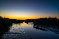 Schiermonnikoog vroege winterochtend zonsopgang op de kwelder van Sjoerd van der Wal Fotografie thumbnail