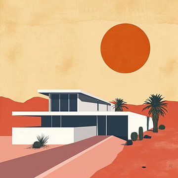 Bauhaus Poster Kunstdruk Ontwerp Architectuur van Niklas Maximilian