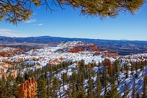 Bryce-Canyon-Nationalpark im Winter, Utah, Vereinigte Staaten