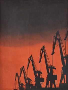 Port dans le silence orange sur Franka Poulain