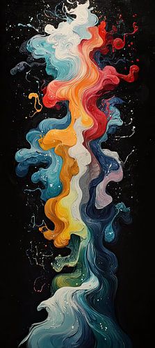 Éclat de couleur cosmique