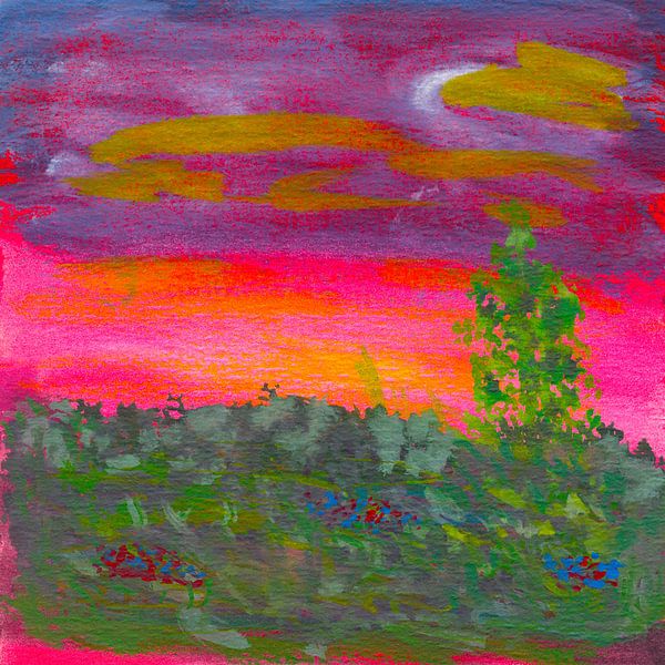 EH PAINTING ART 1989* #0471 Landschaftliche Lebendigkeit von Willem Hartgers