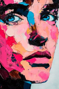 Colourful faces of emotions by Poster Art Shop