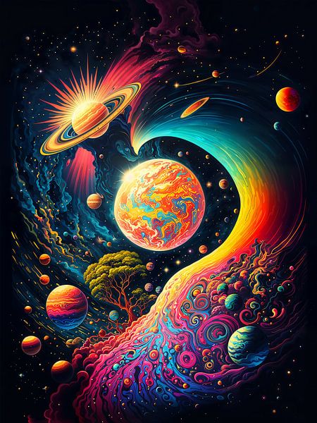 Psychedelic space by haroulita