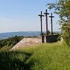 Die 3 Kreuze vom Kreuzberg in der Rhön im Sommer von Martin Flechsig