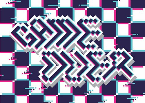GAME OVER GLITCH STIJL