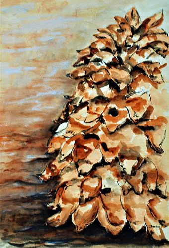 Pomme de pin abstraite.