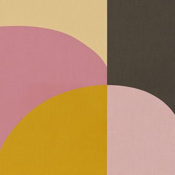 Modern abstract in a soft colour palette