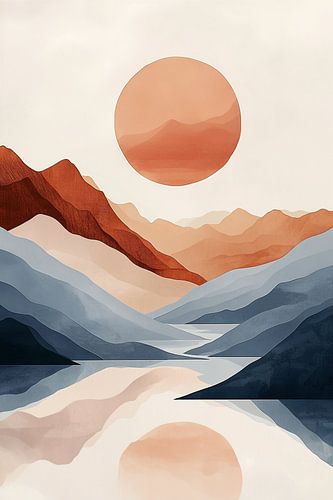 Abstracte Alpengloed